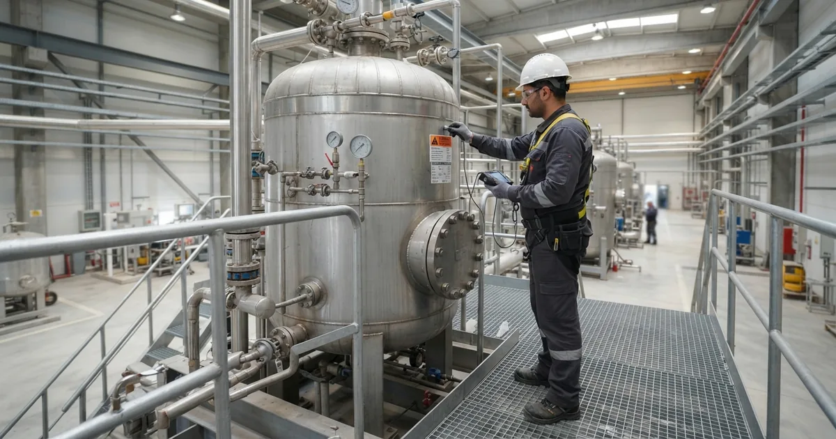 Basınçlı Kapların Periyodik Kontrol Süreleri hakkında teknik inceleme görseli