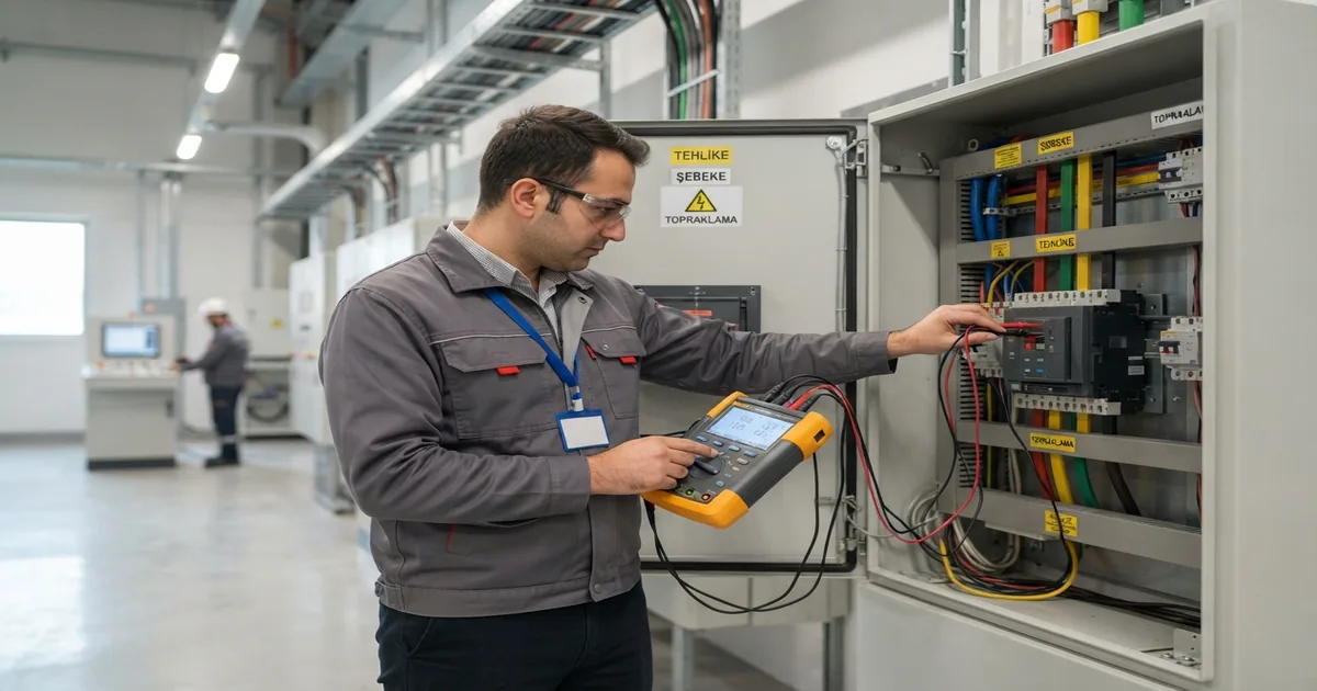 Çorlu Elektrik Danışmanlığı kapsamında yapılan ölçüm ve kontrol çalışması